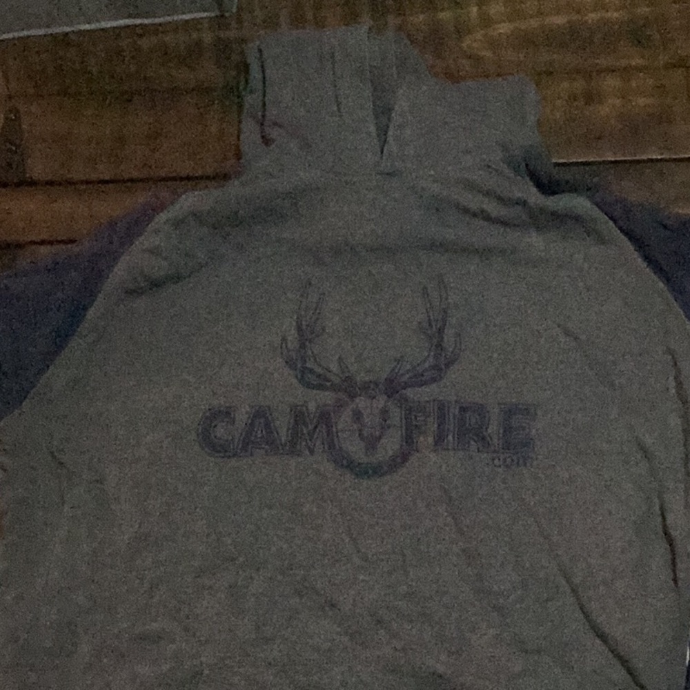 Camofire Antler Graphic Hoodie - Heather Gray